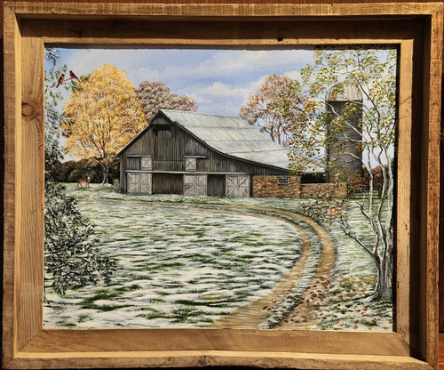 Early Snow on the Farm- original 
