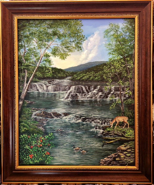 Peaceful Waterfall -original