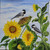 Chickadees with Sunflowers- original 