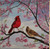 Cardinals with Redbuds- sold 