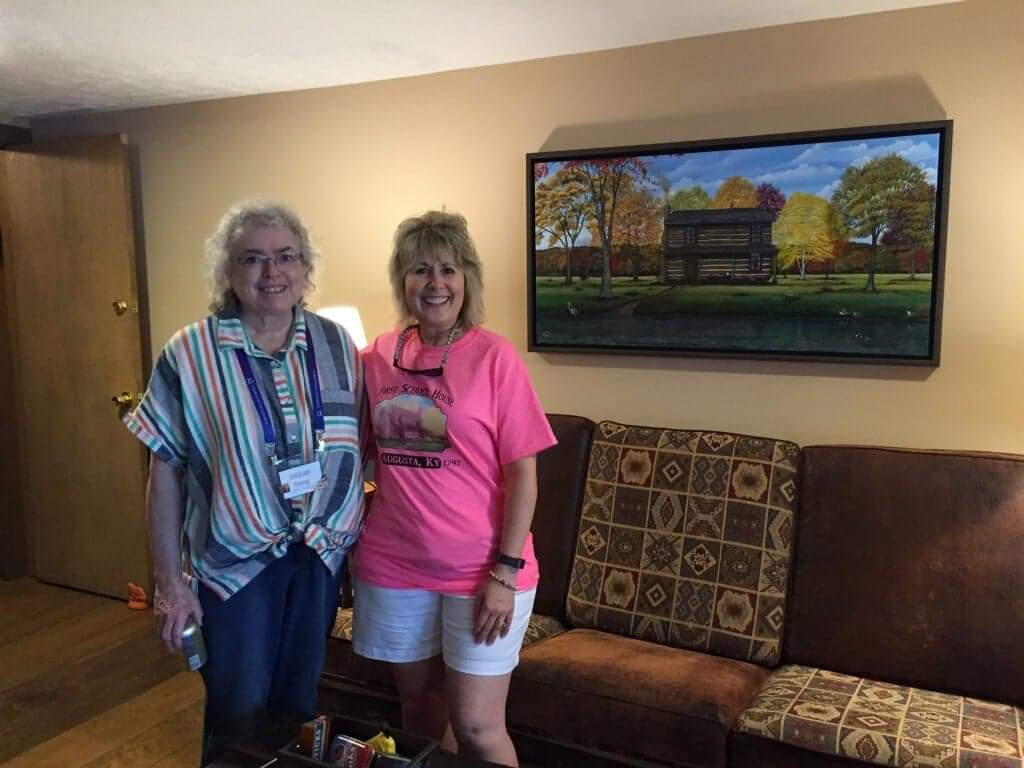 Augusta Ky Cabin is at home. Delilah Young Art Studio