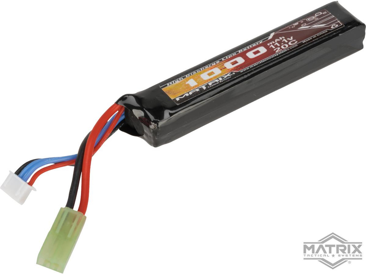 7.4V 1000mAh LiPo Stick Airsoft Battery