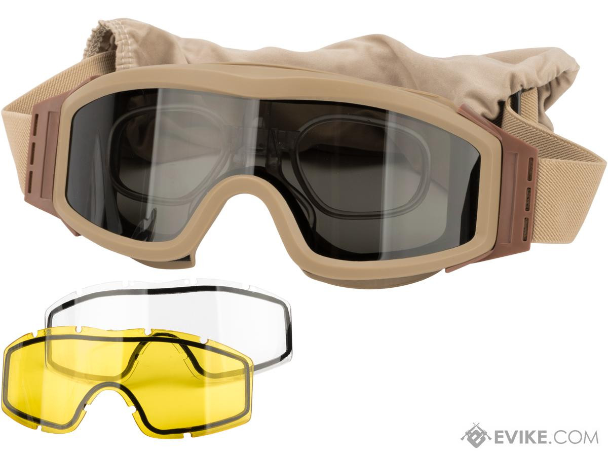 TANGO マグネティックシールド Valken Tango Goggles Thermal Lens V-TAC Tan (3-pack of Lenses with