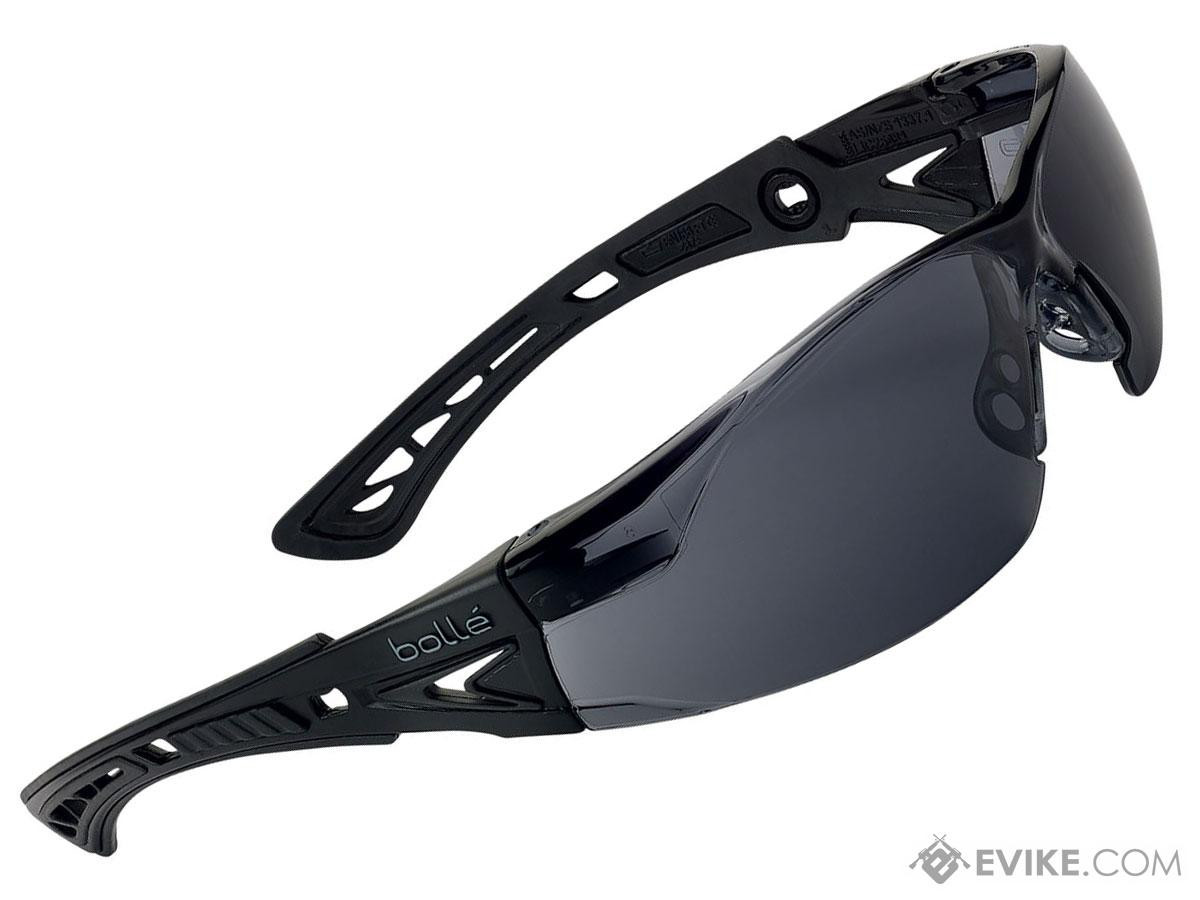 Bolle Safety Lowrider Safety Glasses – Black Frame, Polarized Smoke Gray Lens, MPN 40053