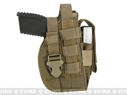 Avengers MOLLE Tactical Coyote Brown Pistol Holster (Right Handed)