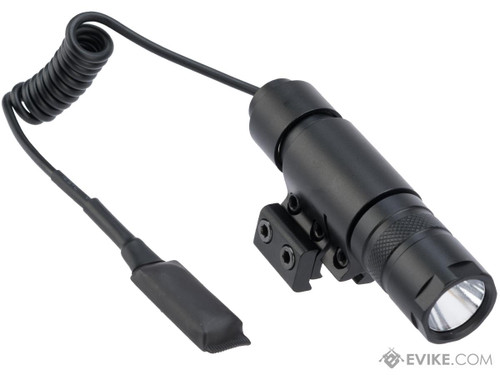 AIM 400 Lumen Metal Flashlight with Switch and Mount