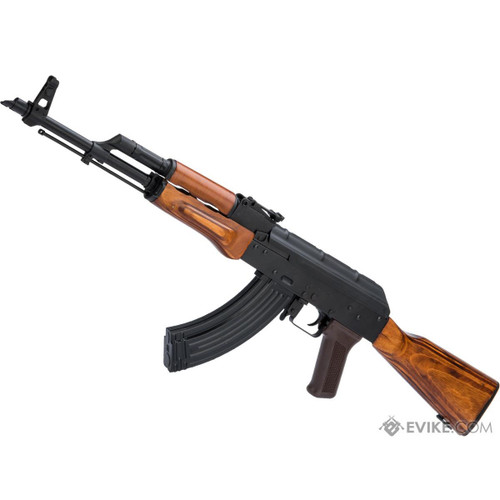 LCT Stamped Steel AKM Airsoft AEG Rifle w/ Full Stock Wood Furniture