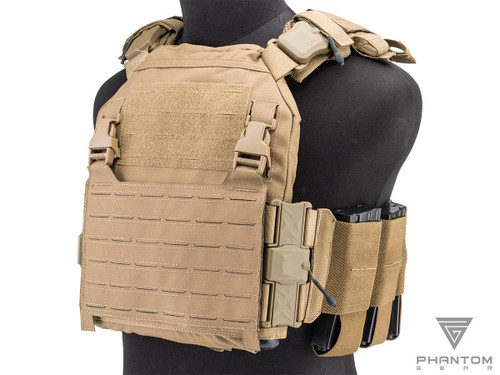 Phantom Gear Polarity Tan Plate Carrier w/ Magnetic QD Buckle System Phantom Gear Polarity Tan Plate Carrier w/ Magnetic QD Buckle System