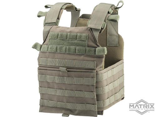 Matrix Assault MOLLE Recon Plate Carrier Ranger Green Main