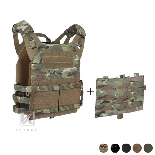 Krydex Jumpable Plate Carrier with Detachable Molle Flaps Flap Attachment