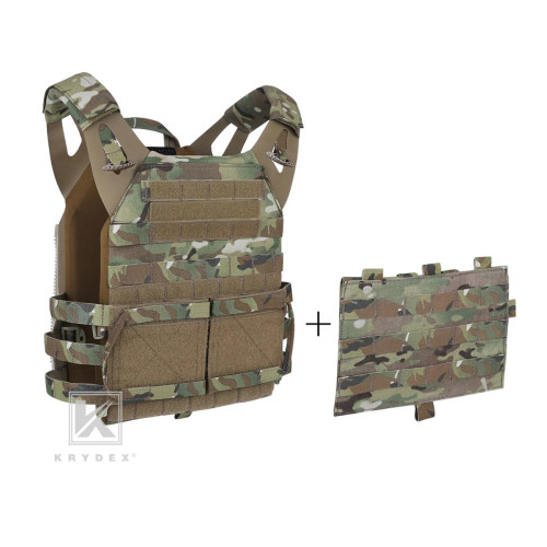 Krydex Jumpable Plate Carrier with Detachable Molle Flaps Combo
