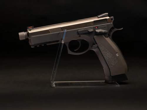 ASG CZ SP-01 Shadow CO2 Bronze Edition On Stand