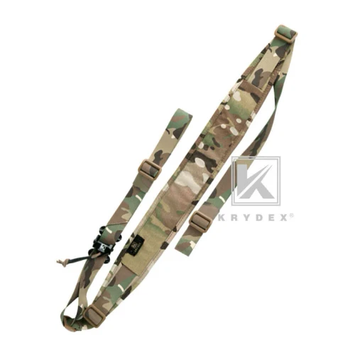 KRYDEX Modular Slingster Sling Tactical Wide Padded Pull Tab 2 Point Quick Adjustable Rifle Gun Sling