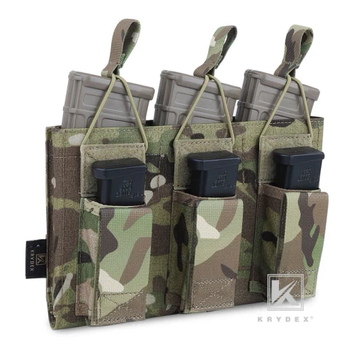 KRYDEX Triple Open Top 5.56 M4 M16 AR15 & Pistol Magazine Pouch Main