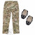 KRYDEX Camo Combat Pants Tactical Cargo Trousers With Knee Pads Front