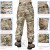 KRYDEX Camo Combat Pants Tactical Cargo Trousers With Knee Pads Back Features