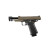 Arcturus Vanguard 4.3 Hi Capa GBB Airsoft Pistol Optics Ready Compensator Black Tan Left Slide Locked
