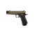 Arcturus Vanguard 4.3 Hi Capa GBB Airsoft Pistol Optics Ready Compensator Black Tan Left Side
