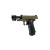 Arcturus Vanguard 4.3 Hi Capa GBB Airsoft Pistol Optics Ready Compensator Black Tan Front Locked Back