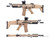 Guns Modify FN SCAR L MWS Style Gas Blowback Airsoft Rifle Multiview