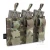 KRYDEX Triple Open Top 5.56 M4 M16 AR15 & Pistol Magazine Pouch Flaps Up