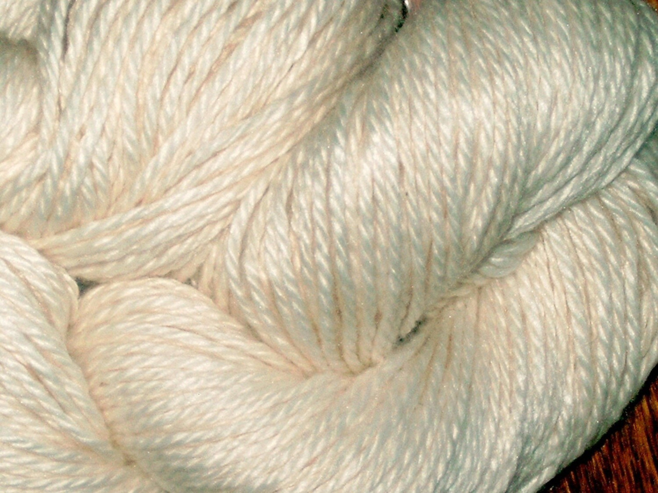 Organic Pima Cotton Undyed Yarn-Worsted Weight