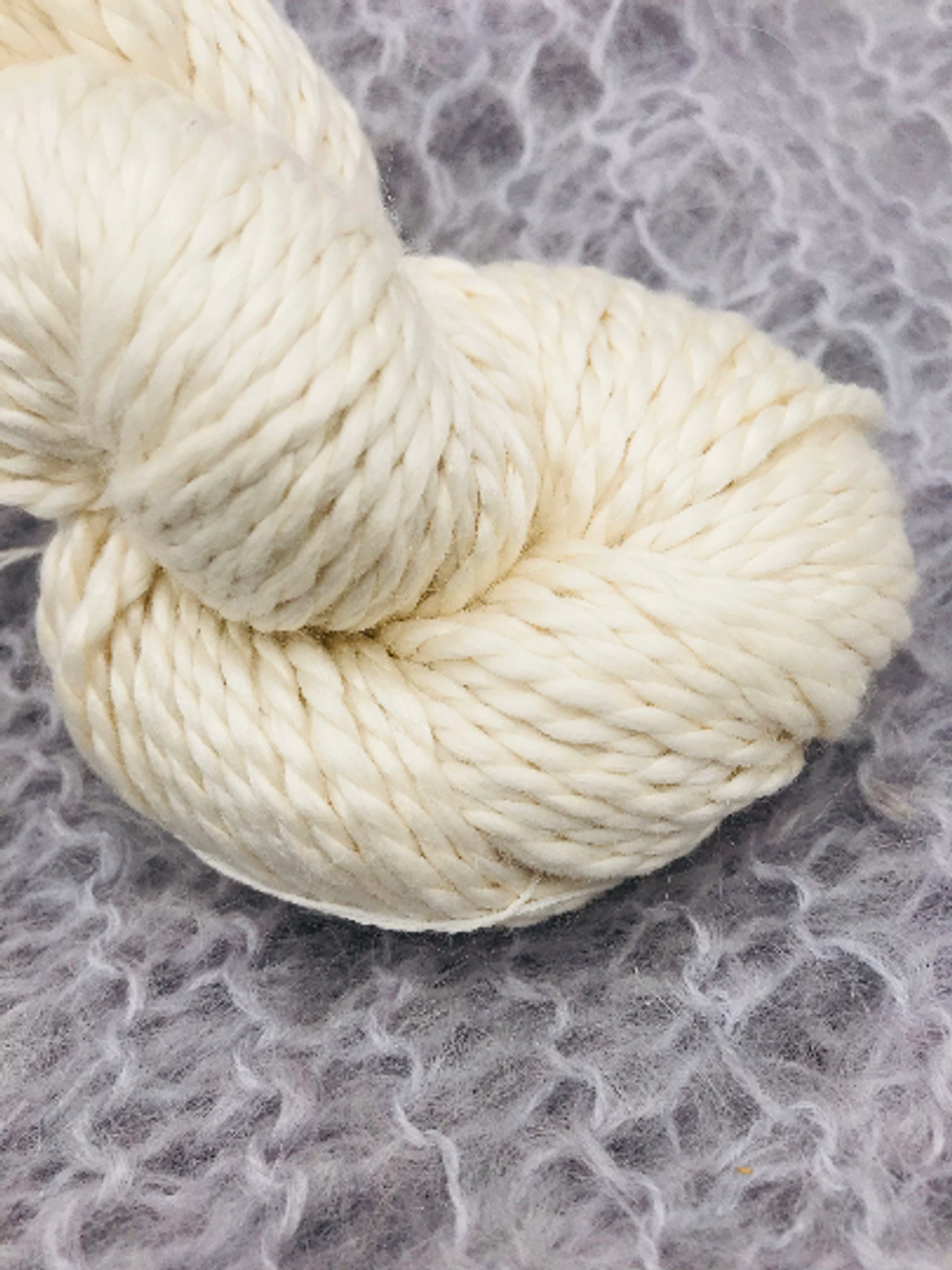Silk Merino Wool Bulky Weight Undyed Yarn / Stick Chick Yarns