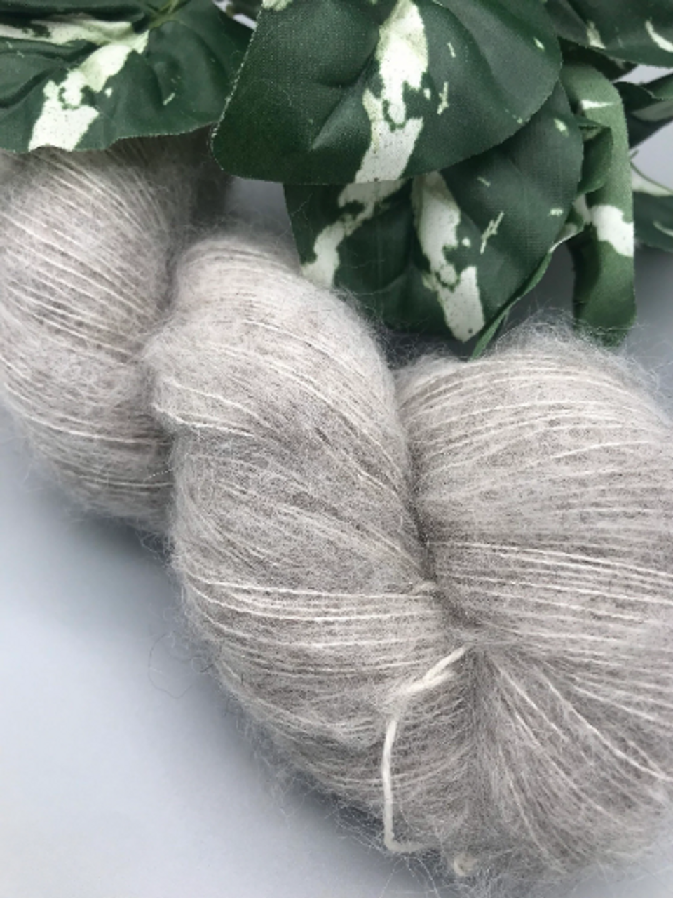 Lace Alpaca Yarn BRUSHED - Dark Grey