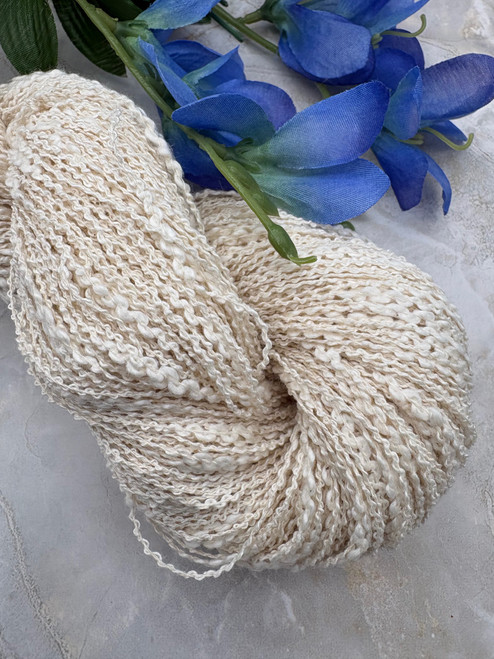 Cotton Flake Thick & Thin Undyed Yarn-Heavy Fingering Weight