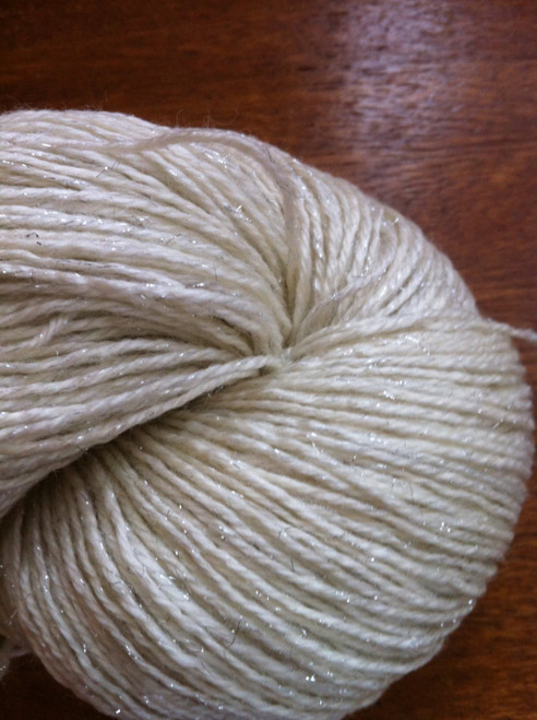 Merino Linen 2 Ply Fingering Weight Undyed Yarn / Stick Chick Yarns