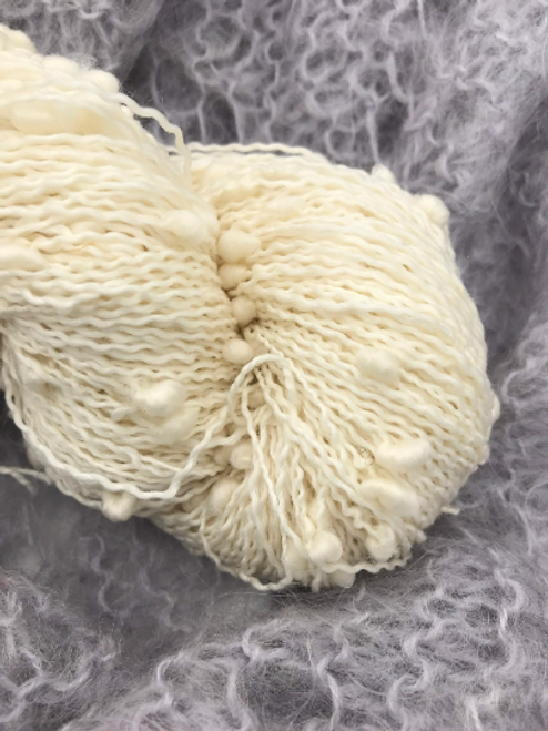 SW Merino Wool Nylon Slub Undyed Yarn-Fingering Weight