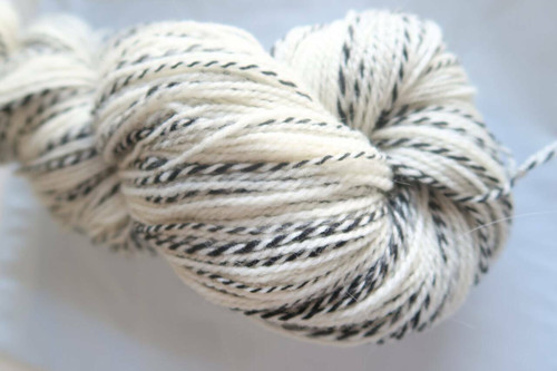 Peruvian Highland Wool White Black Gray Undyed Yarn- DK Weight
