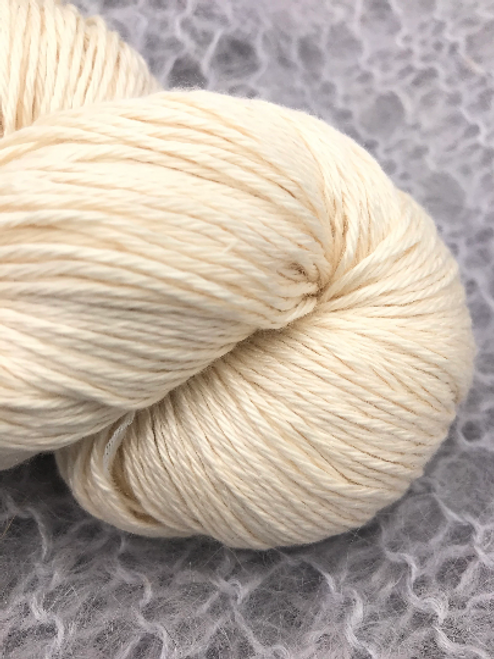 Cotton Silk Undyed Yarn-Fingering Weight