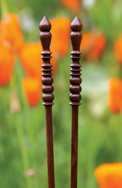 Brittany Black Walnut Single Point Victorian 10" Knitting Needles