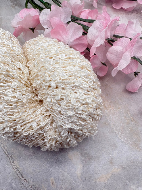 Silk Boucle Undyed Yarn-Sport Weight