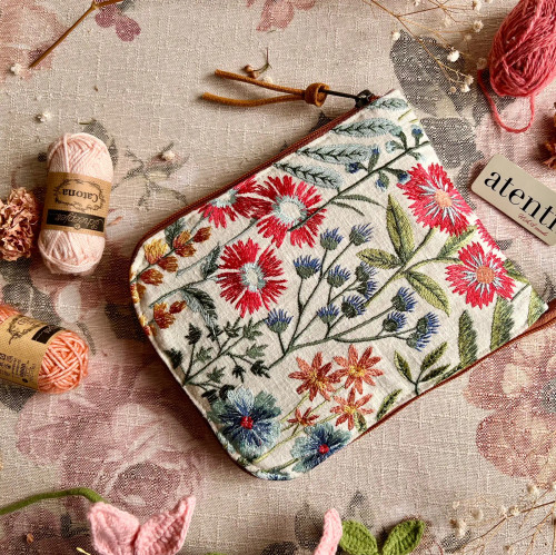 Wildflower Circular Knitting Needle Case