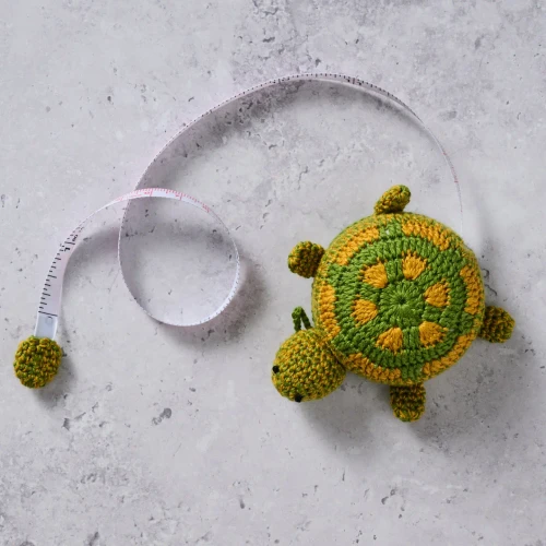 Crocheted Turtle Handcrafted Tape Measure
