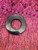 Round Inlaid Shell & Brass Shawl Pin Brooch