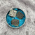 Art Nouveau Magnolia Stud Buttons-Set of 3