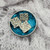 Art Nouveau Magnolia Stud Buttons-Set of 3
