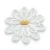 White Layered Flower Iron On Applique Embroidery Patch