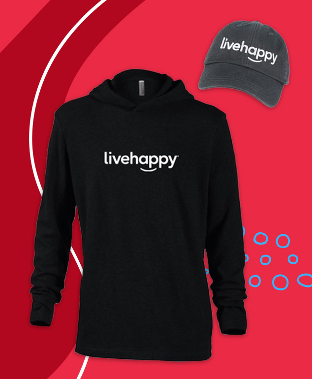 Product shots of new Live Happy arrivals