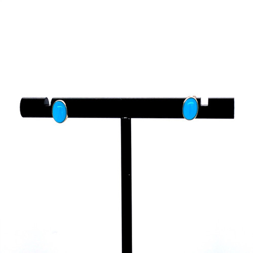 Oval Turquoise Studs