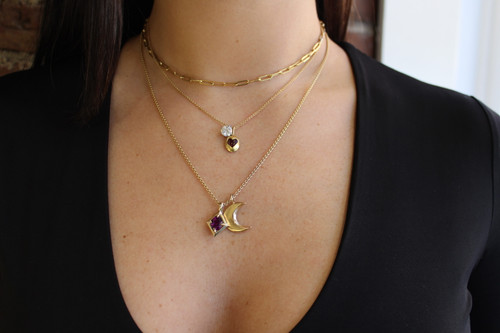 paper clip chain, paperclip chain, paperclip necklace, paper clip necklace, 18kt yellow gold chain, 18kt gold chain, gold paper clip chain, gold paperclip chain