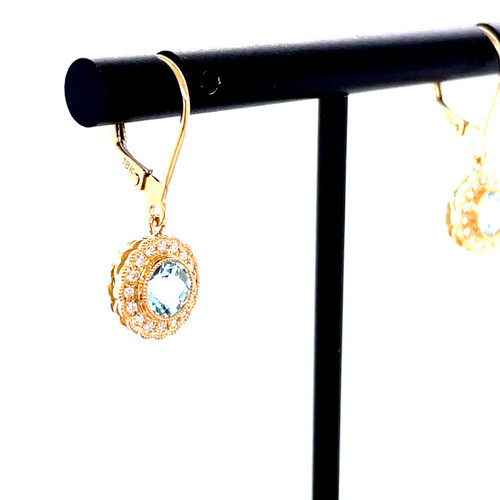 Sky Blue Topaz Earrings