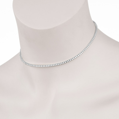 diamond tennis necklace, tennis necklace