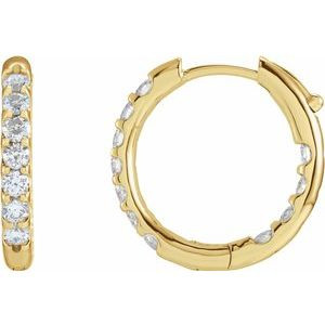 1 1/8cttw Inside Out Hoops