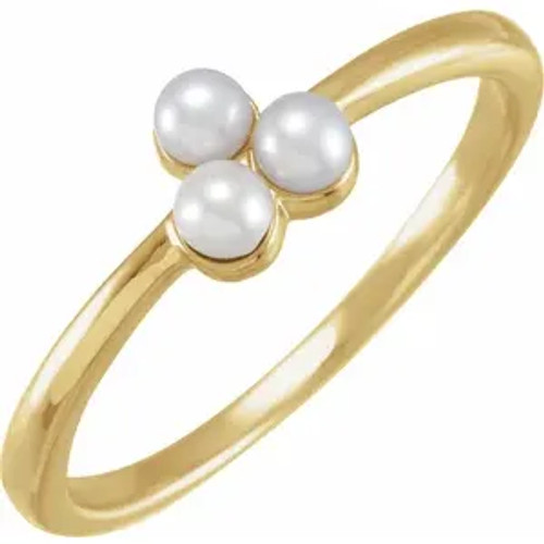 Pearl Trio Ring