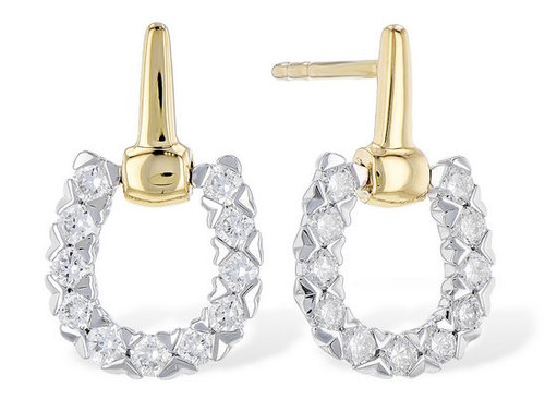 Stirrup Diamond Earrings