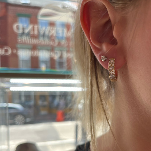 Scattered Rose Cut Diamond Earrings